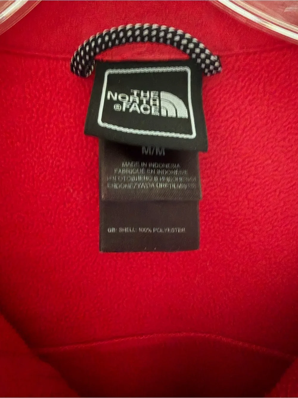 The North Face Red Full-Zip Fleece Jacket Medium